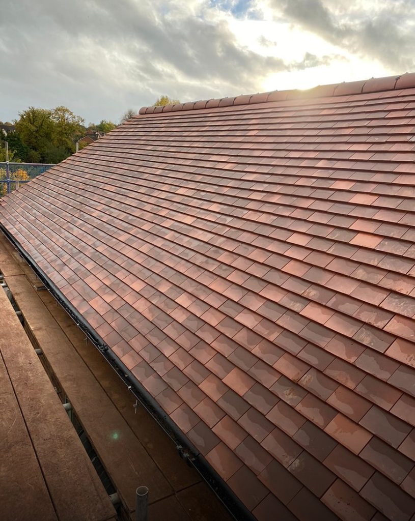 Traditional clay tiled roof